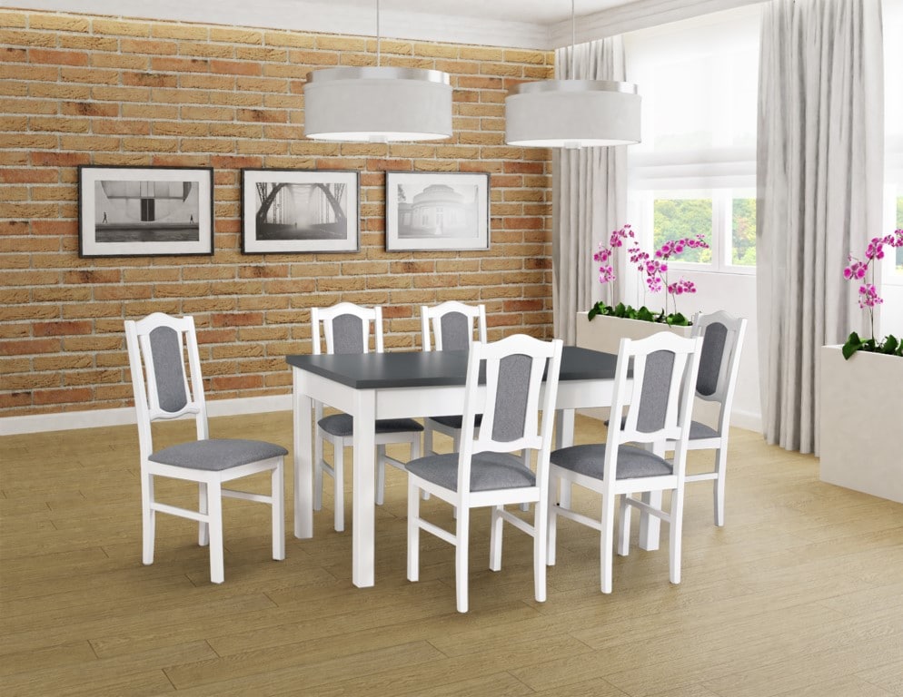 MODENA 2 biały-grafit, BOS 6